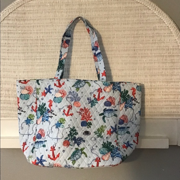 Vera Bradley Handbags - Vera Bradley Rare Grand Tote 2.0 Anchors Aweigh (NWT)